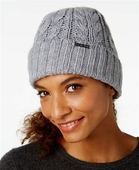 michael michael kors patchwork cable knit cuff hat|Michael Kors Patchwork Cable.